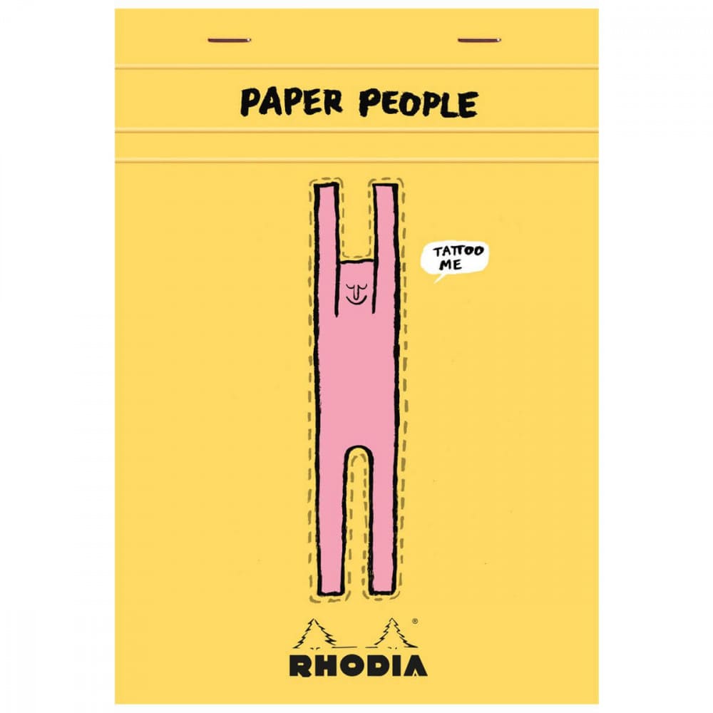 Bloco Rhodia Edição 90 anos & Paper People 14,6x20,8cm 80 Folhas